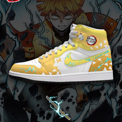 Zenitsu Agatsuma V.1 Custom AJ1 High-Top Sneakers