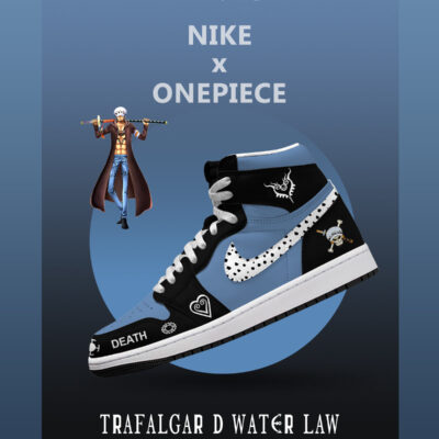 Trafalgar D. Water Law V.1 Custom AJ1 High-Top Sneakers