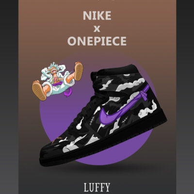 Monkey D. Luffy V.8 Custom AJ1 High-Top Sneakers