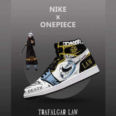 Trafalgar D. Water Law V.4 Custom AJ1 High-Top Sneakers