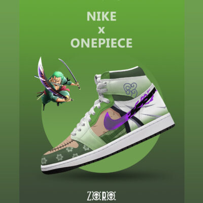Zoro V.2 Custom AJ1 High-Top Sneakers