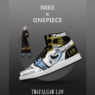 Trafalgar D. Water Law V.4 Custom AJ1 High-Top Sneakers