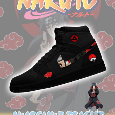 Akatsuki Itachi Uchiha V.2 Custom AJ1 High-Top Sneakers
