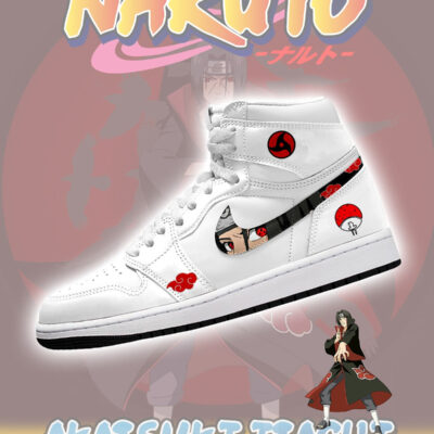 Akatsuki Itachi Uchiha V.3 Custom AJ1 High-Top Sneakers