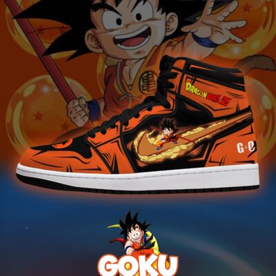 Son Goku V.2 Custom AJ1 High-Top Sneakers