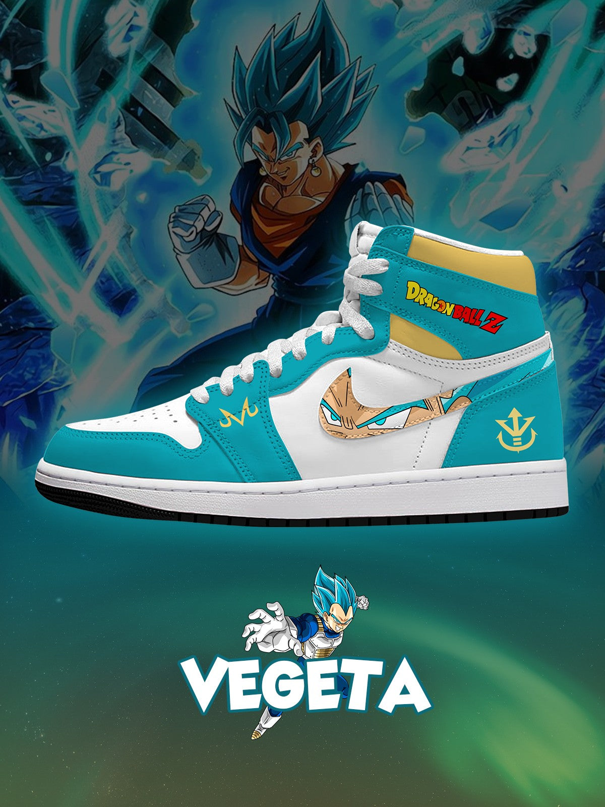 Vegeta V.3 Custom AJ1 High-Top Sneakers