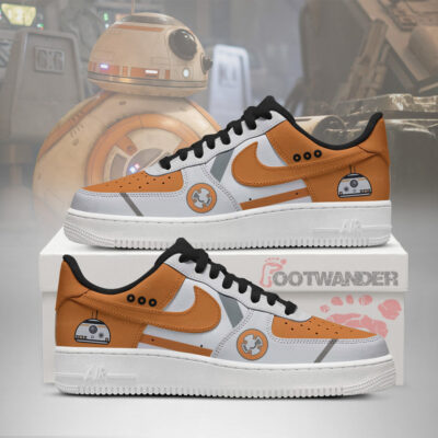 BB8 - Star Wars Style AF1 Embossed Logo Shoes
