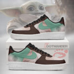 Baby Yoda - Star Wars AF1 Embossed Logo Shoes