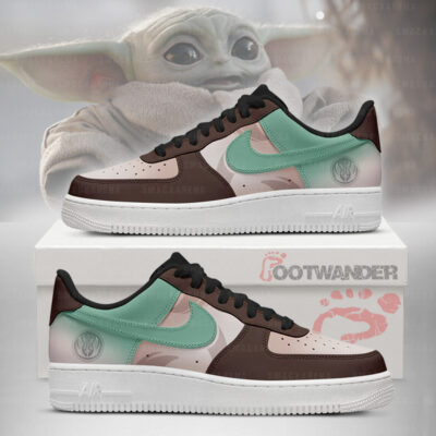 Baby Yoda - Star Wars AF1 Embossed Logo Shoes