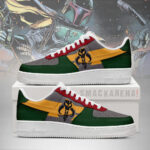 Boba Fett 1 - Star Wars AF1 Embossed Logo Shoes