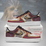 ChewBacca - Star Wars Style AF1 Embossed Logo Shoes