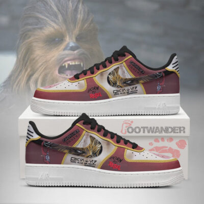 ChewBacca - Star Wars Style AF1 Embossed Logo Shoes