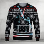 Christmas Darth Vader And Luke Skywalker Ugly Sweater