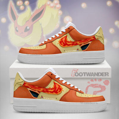 FLAREON - Pokemon AF1 Embossed Logo Shoes