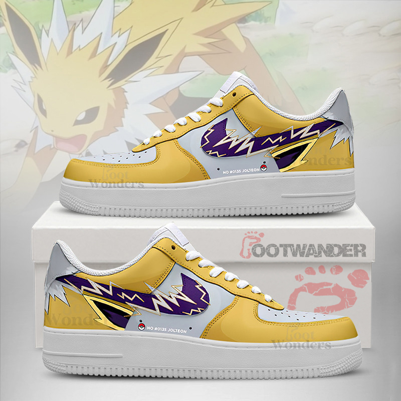 JOLTEON - Pokemon AF1 Embossed Logo Shoes
