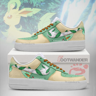 LEAFEON - Pokemon AF1 Embossed Logo Shoes