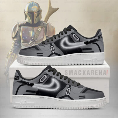 Mandalorian - Star Wars AF1 Embossed Logo Shoes New