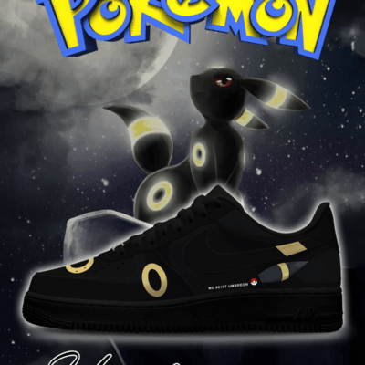 No.0197 Umbreon Style 1 Custom Sneakers