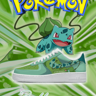 No.0001 Bulbasaur Style 1 Custom Sneakers