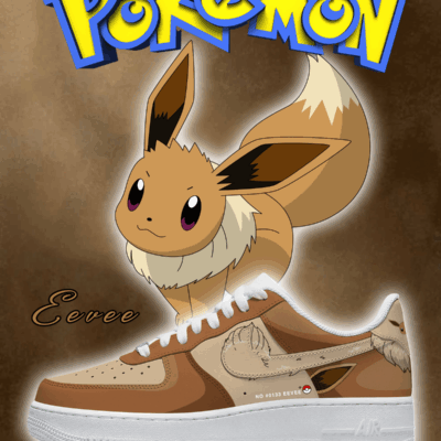 No.0133 Eevee Style 2 Custom Sneakers