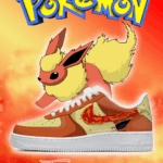 No.0136 Flareon Custom Sneakers