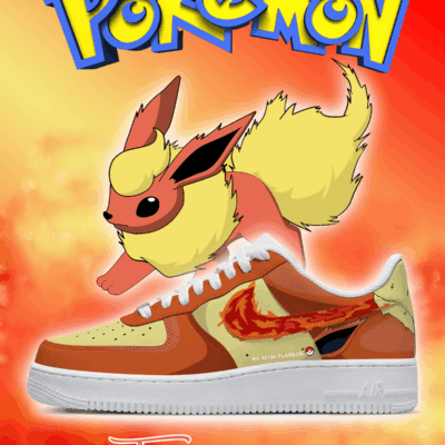 No.0136 Flareon Custom Sneakers