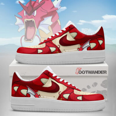 Shiny Gyarados-1 - Pokemon Shiny AF1 Embossed Logo Shoes