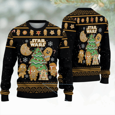 Star Wars Gingerbread Christmas Ugly Sweater