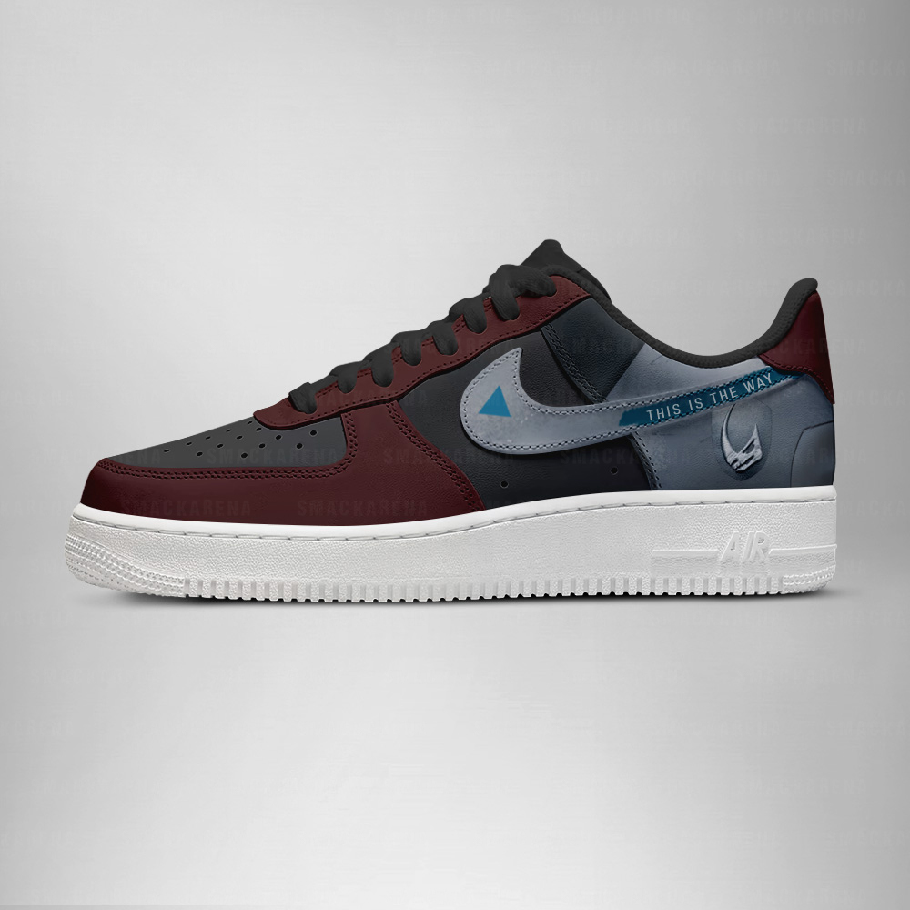 The Mandalorian - Star Wars AF1 Embossed Logo Shoes - Image 3