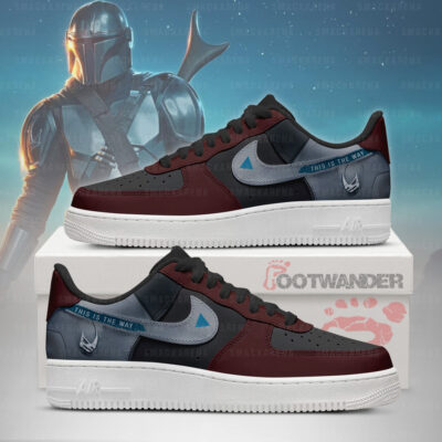 The Mandalorian - Star Wars AF1 Embossed Logo Shoes