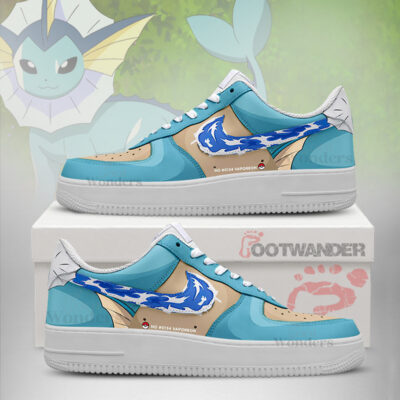 VAPOREON - Pokemon AF1 Embossed Logo Shoes