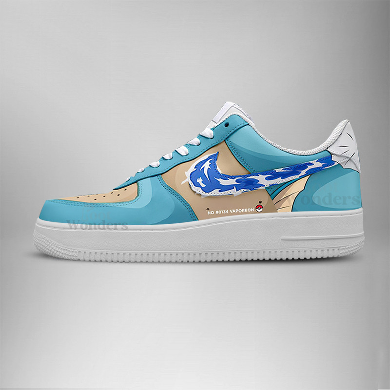 VAPOREON - Pokemon AF1 Embossed Logo Shoes - Image 2