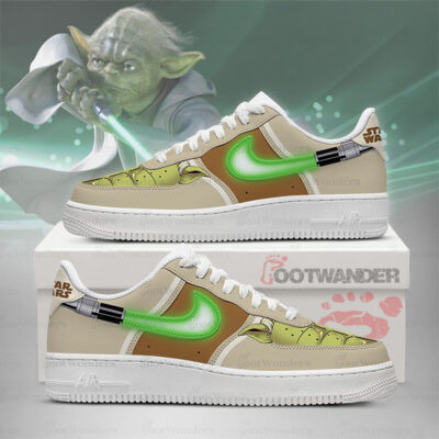 Yoda - Star Wars AF1 Embossed Logo Shoes New