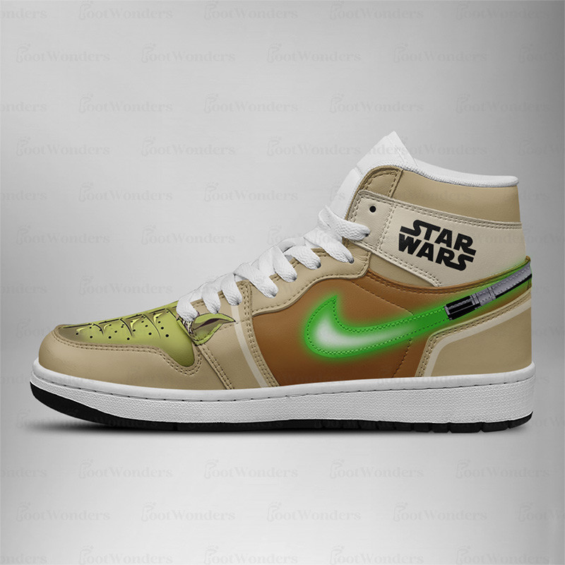 Yoda - Star Wars AJ1 Shoes New - Image 2