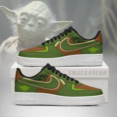 Yoda - Star Wars Style AF1 Embossed Logo Shoes