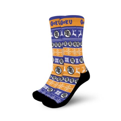 Goku Turtle Hermit Christmas Ugly Socks