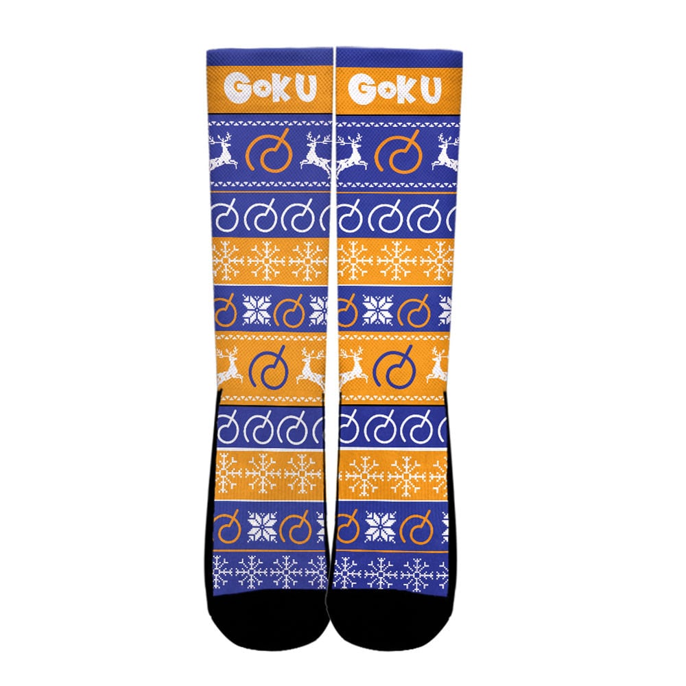 Goku Whis Christmas Ugly Socks - Image 2