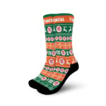 Yamcha Symbol Christmas Ugly Socks