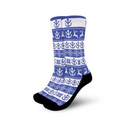 Vegeta Saiyan Royal Family Christmas Ugly Socks