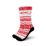 Red Ribbon Army Christmas Ugly Socks