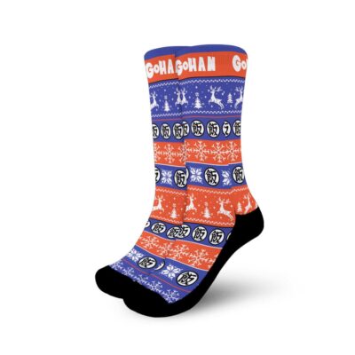 Gohan Symbol Christmas Ugly Socks