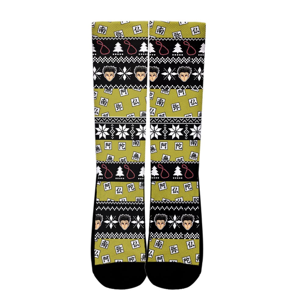 Gyomei Himejima Christmas Ugly Socks - Image 2