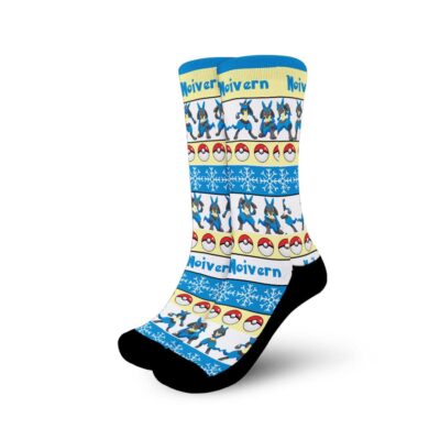 Lucario Christmas Ugly Socks8