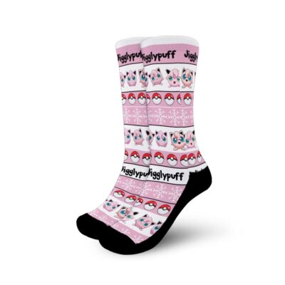 Jigglypuff Christmas Ugly Socks8