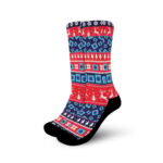 Luffy Wano Arc Christmas Ugly Socks8