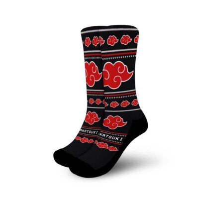 Akatsuki Cloud Socks Pattern