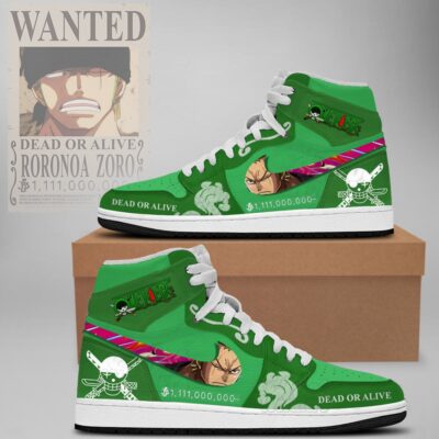 One Piece Wanted Zoro AJ1 shoes