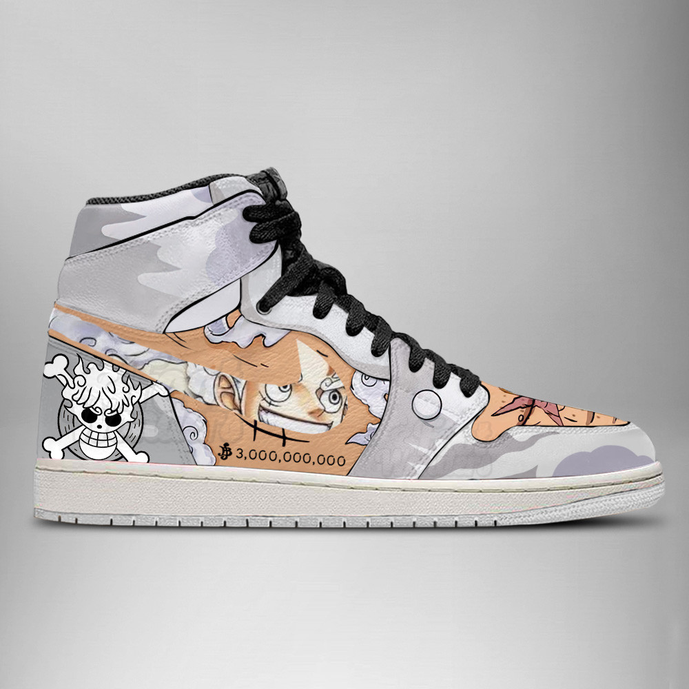 One Piece Wanted Luffy Gear AJ1 shoes - Image 2