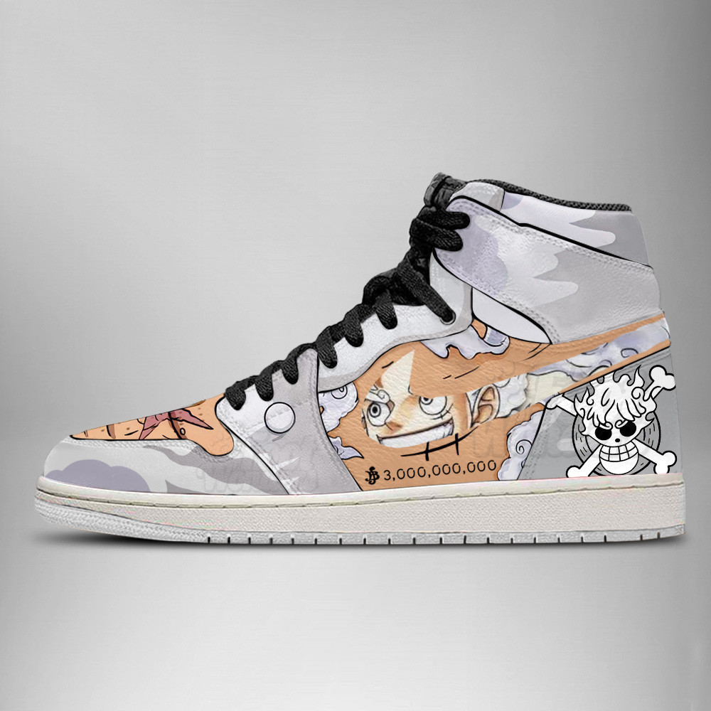 One Piece Wanted Luffy Gear AJ1 shoes - Image 3