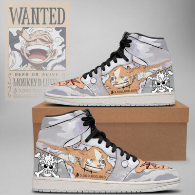 One Piece Wanted Luffy Gear AJ1 shoes